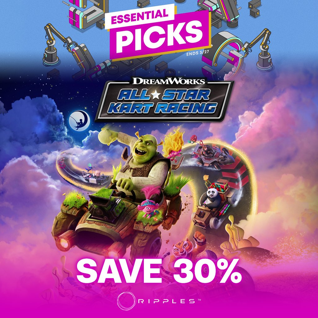 RipplesAsia's tweet photo. #EssentialPicksSale #EssentialPicks

4️⃣ Cobra Kai 2: Dojos Rising - Nemesis Edition (70% Off)
5️⃣ DreamWorks All-Star Kart Racing Rally Edition (30% Off) &amp; DreamWorks All-Star Kart Racing Rally Pack (30% Off)
6️⃣ DreamWorks Trolls Remix Rescue Deluxe Character Pack (30% Off) https://t.co/1FkZrOm8Zh
