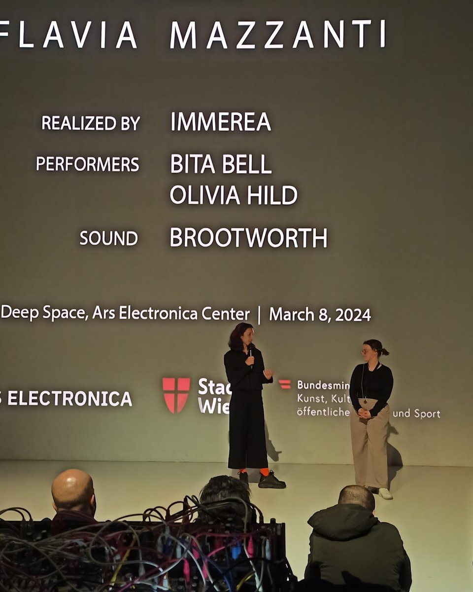 Flavia Mazzanti (@flavia_mazz) on Twitter photo A small insight from the Performance of "Beyond My Skin" last Friday, March 8, 2024, at the DEEP SPACE 8K, of the <a href="/ArsElectronica/">Ars Electronica</a> Center in occasion of the #internationalwomensday .
Thank you so much to the AE Team for the great organisation and to everyone who joined us! A small insight from the Performance of "Beyond My Skin" last Friday, March 8, 2024, at the DEEP SPACE 8K, of the <a href="/ArsElectronica/">Ars Electronica</a> Center in occasion of the #internationalwomensday .
Thank you so much to the AE Team for the great organisation and to everyone who joined us!