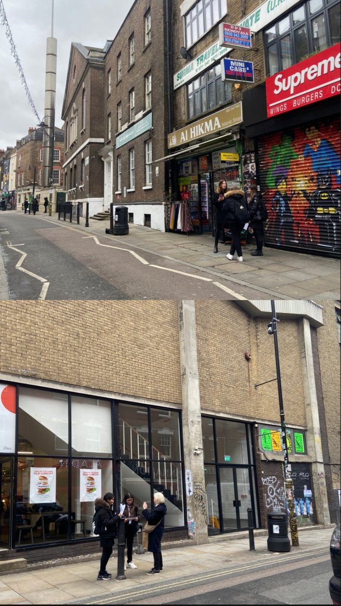 QM_News's tweet photo. Day 2 of urban fieldwork with Year 10 Geographers involved interviewing local people in Brick Lane about their opinions on the quality of life in the area. #fieldwork #geographyinaction https://t.co/lb4ApVa1jU
