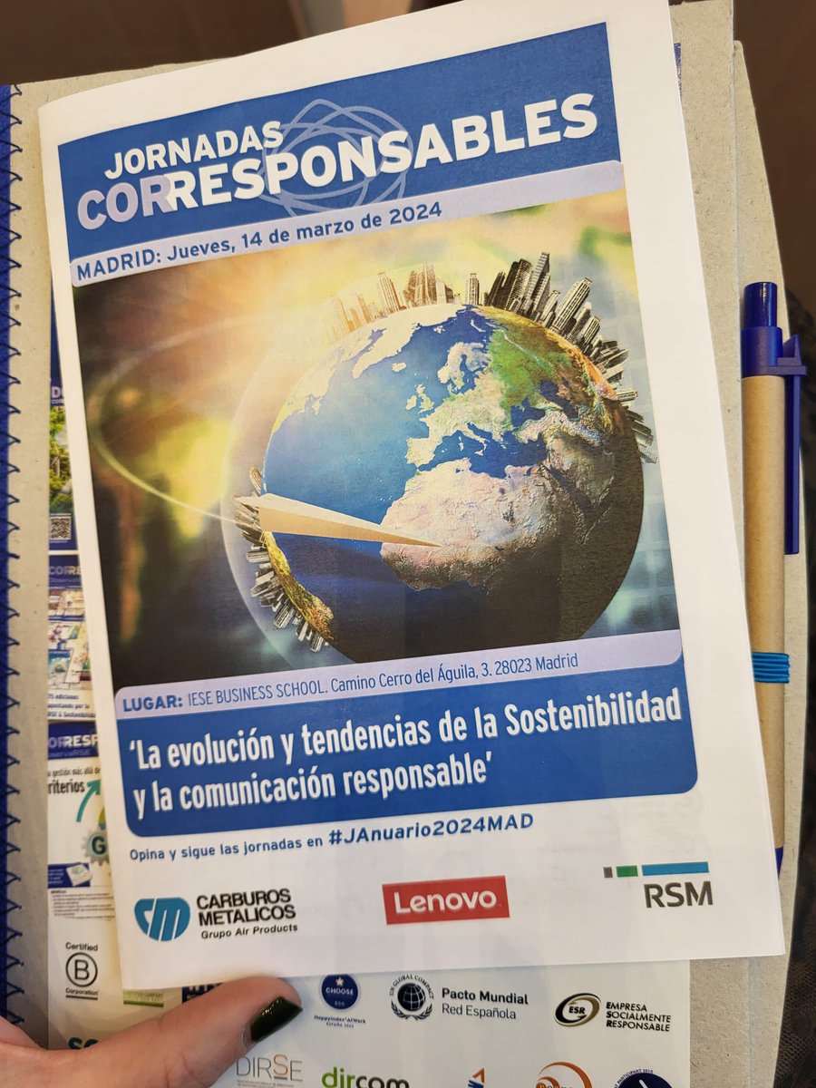 CCarmenla's tweet photo. Ayer reflexionamos sobre el concepto de sostenibilidad que ya es un genérico y que a veces se utiliza como marca, pero y si lo llevamos a lo concreto y hablamos de cómo las empresas evolucionan para mejorar su contribución a un mundo mejor #JAnuario2024MAD https://t.co/kKcsTj7Qm8