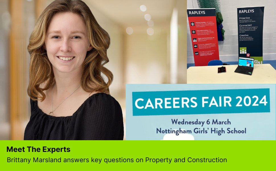 #meettheexperts

Brittany Marsland, Associate in Land Development at Rapleys attended the careers fair at Nottingham Girls’ High School this week, where the topic of discussion revolved around the exciting world of property and construction…More here: linkedin.com/feed/update/ur…