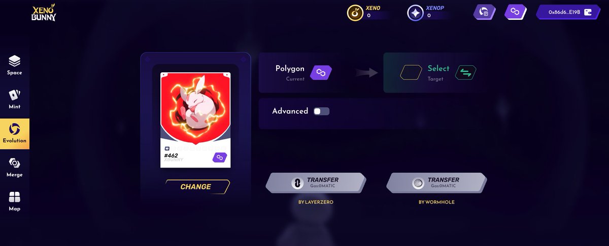 说个正经的，刚好坎昆升级完成，L0的跨链便宜了很多，L0今年上半年也要发币了，可以抓紧时间冲一下
@XenobunnyX 这个跨链升级土地的游戏做的很好
每个账号可以mint出3个可爱的小兔子，每次进化（L0跨链）都会获得用于升级的宝箱，之后还会有土地战争