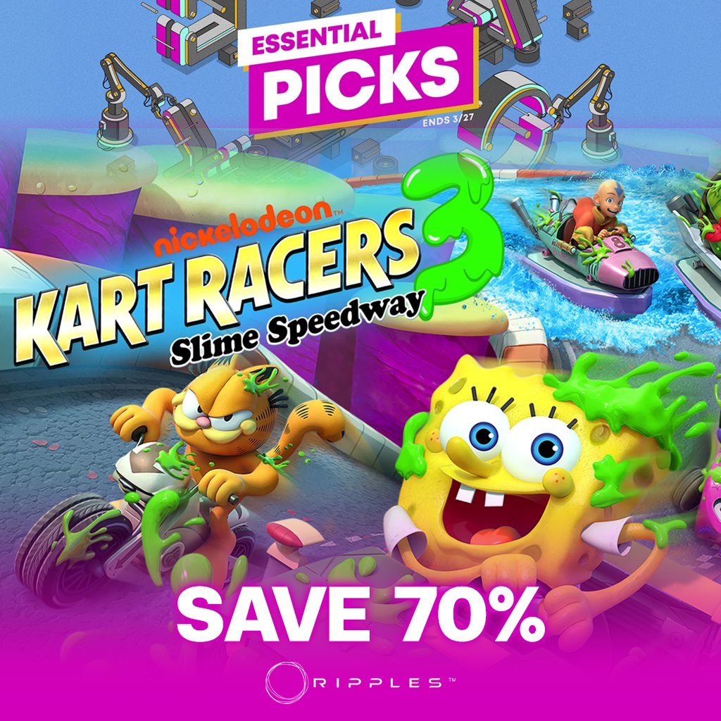 RipplesAsia's tweet photo. #EssentialPicksSale #EssentialPicks

7️⃣ Nickelodeon Kart Racers 3: Slime Speedway Turbo Edition (70% Off)
8️⃣ Miraculous: Rise of the Sphinx Ultimate Edition (70% Off)
9️⃣ In Sound Mind - Deluxe Edition (80% Off) https://t.co/3znXASEiNL