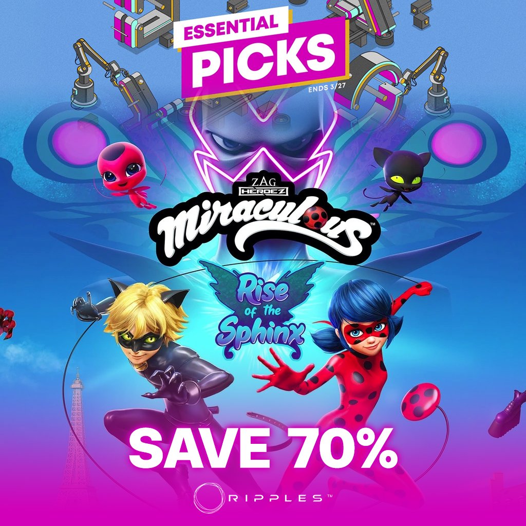 RipplesAsia's tweet photo. #EssentialPicksSale #EssentialPicks

7️⃣ Nickelodeon Kart Racers 3: Slime Speedway Turbo Edition (70% Off)
8️⃣ Miraculous: Rise of the Sphinx Ultimate Edition (70% Off)
9️⃣ In Sound Mind - Deluxe Edition (80% Off) https://t.co/3znXASEiNL