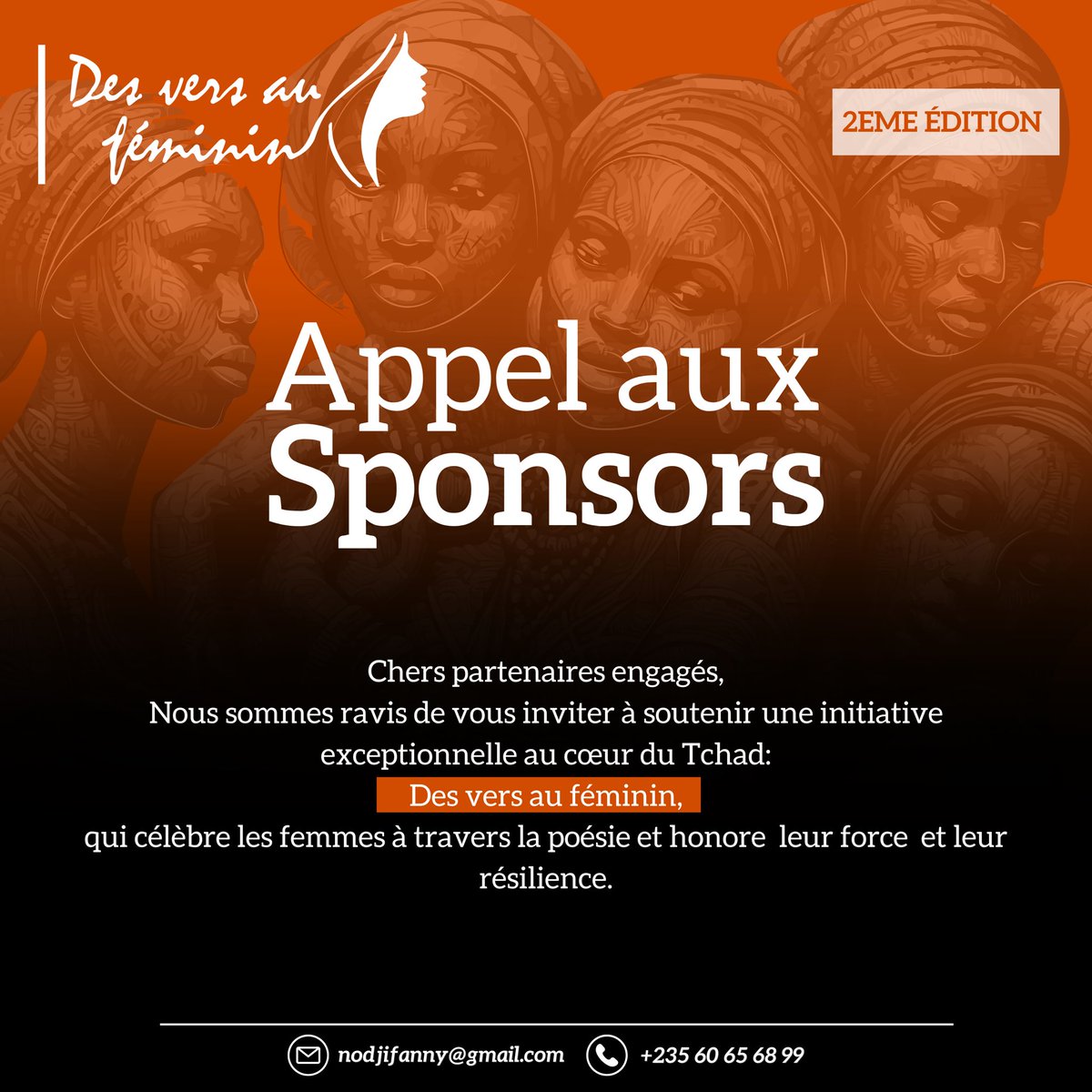 TambourdeSilenc's tweet photo. 𝐀𝐩𝐩𝐞𝐥 à 𝐒𝐩𝐨𝐧𝐬𝐨𝐫𝐬 𝐩𝐨𝐮𝐫 𝐥𝐞 𝐂𝐡𝐚𝐥𝐥𝐞𝐧𝐠𝐞 𝐝𝐞𝐬 𝐕𝐞𝐫𝐬 𝐚𝐮 𝐅é𝐦𝐢𝐧𝐢𝐧 - É𝐝𝐢𝐭𝐢𝐨𝐧 𝟐
Pour plus d'informations sur les différents niveaux de partenariat disponibles et les avantages associés, veuillez nous contacter à nodjifanny@gmail.com .
#Eduslam https://t.co/znDPGe6I14