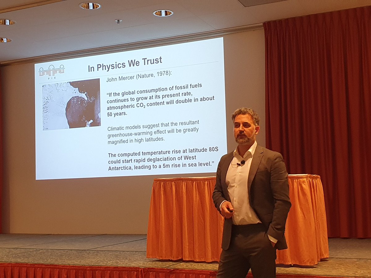 meerblau2's tweet photo. @ALevermann "In Physics We Trust" - die Antarktis wird sich instabilisieren, sagte der Physiker John Mercer 1978 -  inzwischen ist das für West #Antarktis der Fall. Wenn wir das #ParisAgreement nicht einhalten, ist unsere Kultur bedroht, #Städte am #Meer mit +5 m Anstieg verloren https://t.co/nuUZSEbu8G