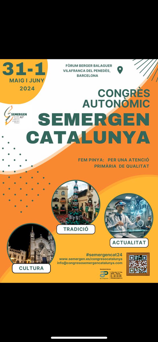 ¡Atención! 🎉Aquí tenemos nuestro Congreso autonómico en Cataluña 🌟 Con un enfoque en la actualización más reciente, ¡estad preparados para aprender y conectar!📅 Seguid atentos para los detalles del programa, sorteos y más! ¡Plazas limitadas! #semergencat24