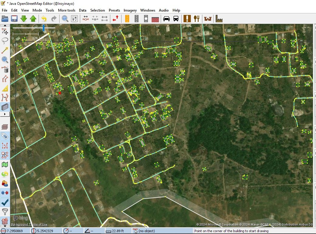 From 'how it all began' to 'how it's all going down' 😄

Let's do more ✌🏽🔥😎

#MapOndo #OpenDataDay #30DayMappingChallenge #urbandevelopment #humanitarian @TEACHOSM @YouthMapperFUTA @youthmappers