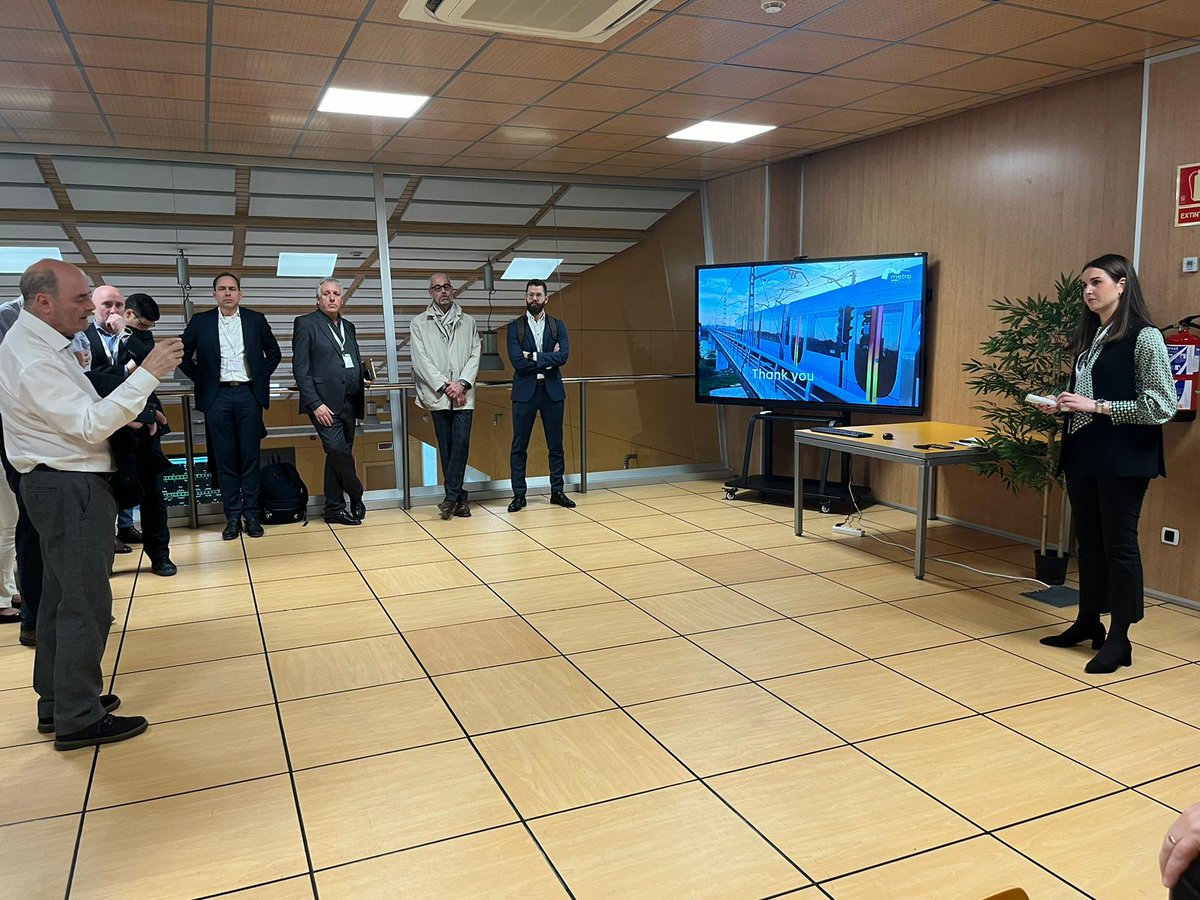 MainspringUK's tweet photo. A massive 'gracias' to the wonderful @_metrodesevilla for hosting a fantastic depot yesterday. Informative, interesting and certainly innovative, it was a treat for our delegates...
#ELRC24 #innovativemetro #LRT #muchasgracias #exclusivetour #technicaltour #uniqueopportunity https://t.co/eW8NZ6nhpj