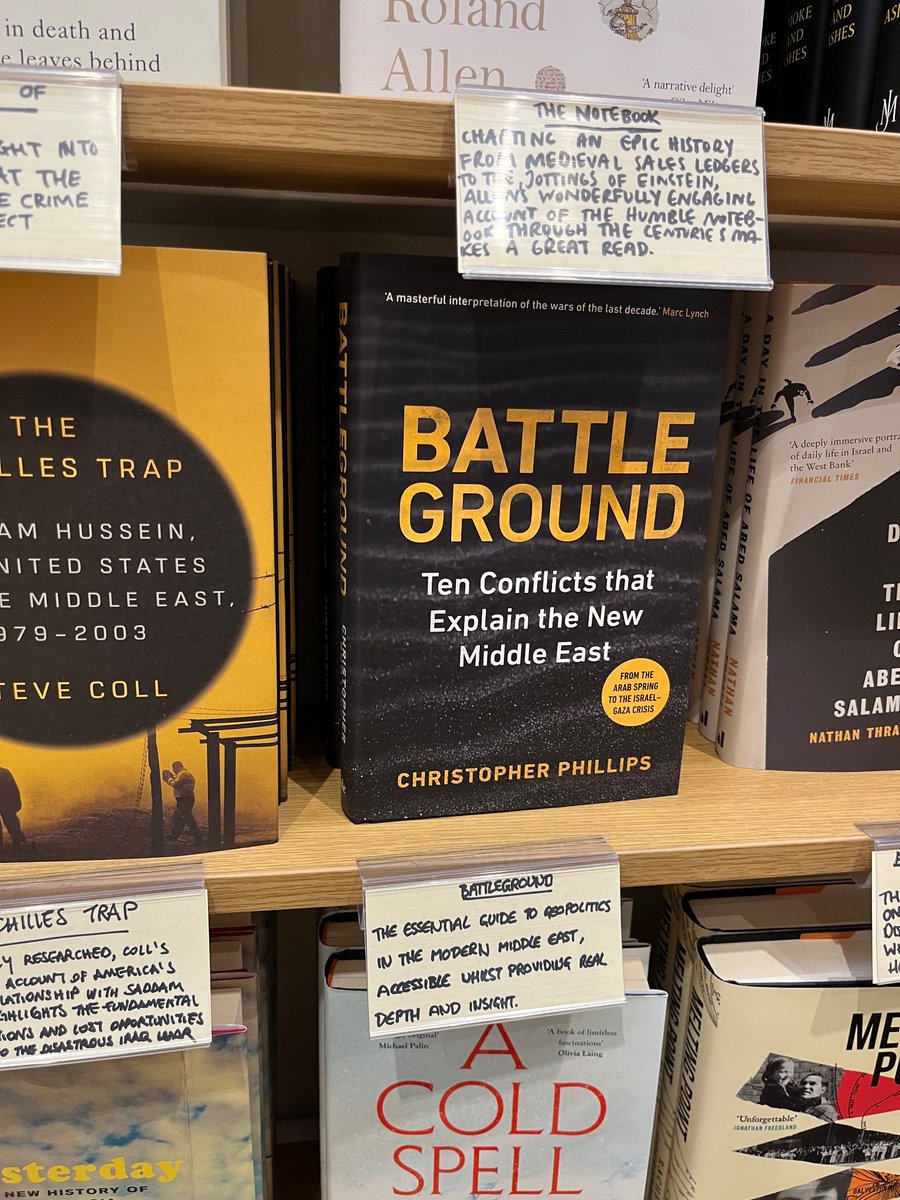 Delighted to see my new book, Battleground, displayed in the central foyer of @Waterstones Piccadilly this morning. #Battleground10 @YaleBooks @QMPoliticsIR