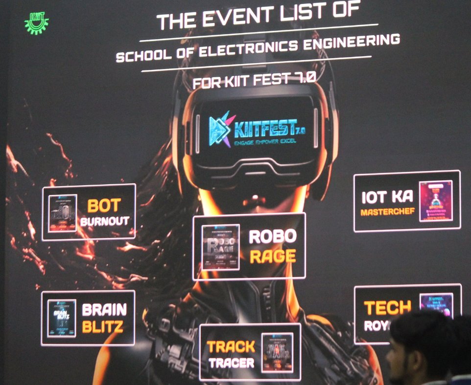 KiitSoe's tweet photo. Congratulations to all of the winners and runners-up in the Robo Rage, Bot Burn Out, Track Tracer, and Brain Blitz, Tech Royale, IoT ka Masterchef and Kreativity Project Expo. which took place during Tech Fest 2k24 (KIIT FEST 7.0). https://t.co/NfSjYaTnxd