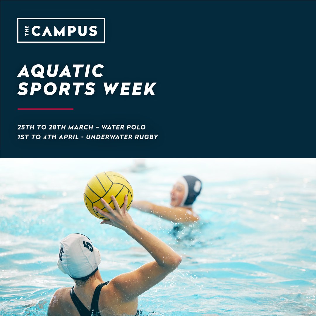 Dive into Aquatic Sports Week at The Campus! 🤽‍♀️ From 25th-28th March, it‘s Water Polo! Then, 1st-4th April, get ready for Underwater Rugby! 💦 Join us for a splashing good time as your kids explore new sports and competitive play. Book here: swki.me/IBL48epp