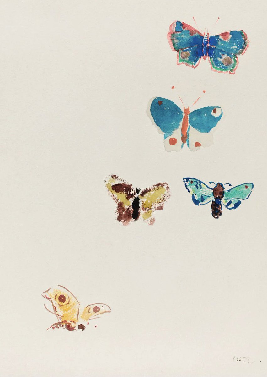 Five Butterflies 1912 #OdilonRedon #morning