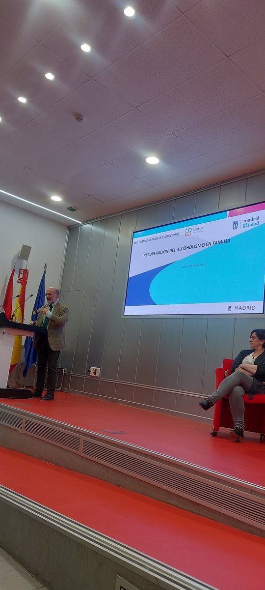 PlataformFERMAD's tweet photo. #XXXIJornadasFERMAD
Abordamos las Adicciones en el Estado del Bienestar viendo como es la recuperación del Alcohol con Familia
Gabriel García Rubio, nos lo cuenta @Hospital12deOct @madridsalud
https://t.co/dOfhxWWV0B https://t.co/agmI6ppCQX