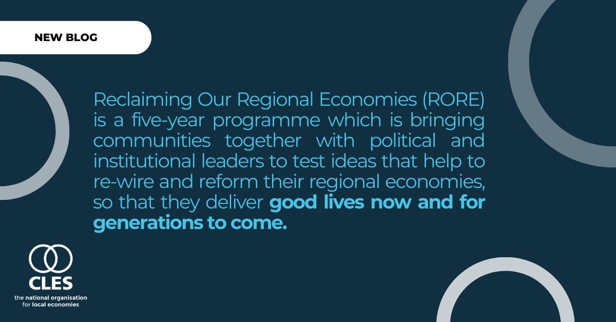 🔔 BLOG <a href="/CLESthinkdo/">(CLES) Centre for Local Economic Strategies</a> outlines the Reclaiming Our Regional Economies partnership with CTP, <a href="/NEF/">NEF</a> and <a href="/CooperativesUK/">Co-operatives UK</a>, aimed at bringing communities together with political &amp; institutional leaders to understand how we can design economies for better lives. buff.ly/49PFzgP