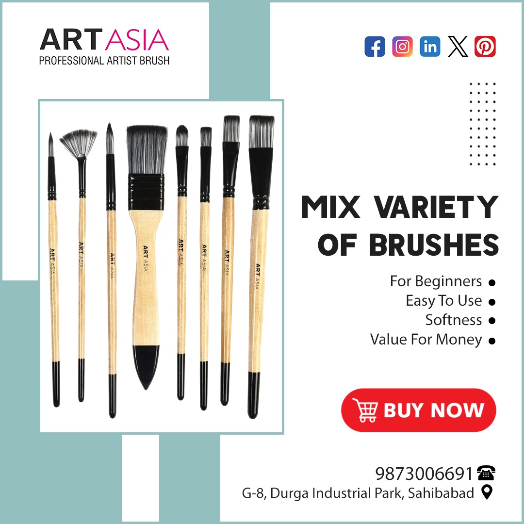 artasiabrushes's tweet photo. Mix Variety of Brushes
.
Brush Features
🖌️For Beginners
🖌️Easy To Use
🖌️Softness
🖌️Value For Money
.
📞Call For Any Inquiries 9873006691
.
#artasiabrushes #brushcare #cleanbrush #diycleaning #gentlecleaning #budgetfriendlybrush #brushmaintenance #brushrevive #groomingessentials https://t.co/O9kFcvY8Ws
