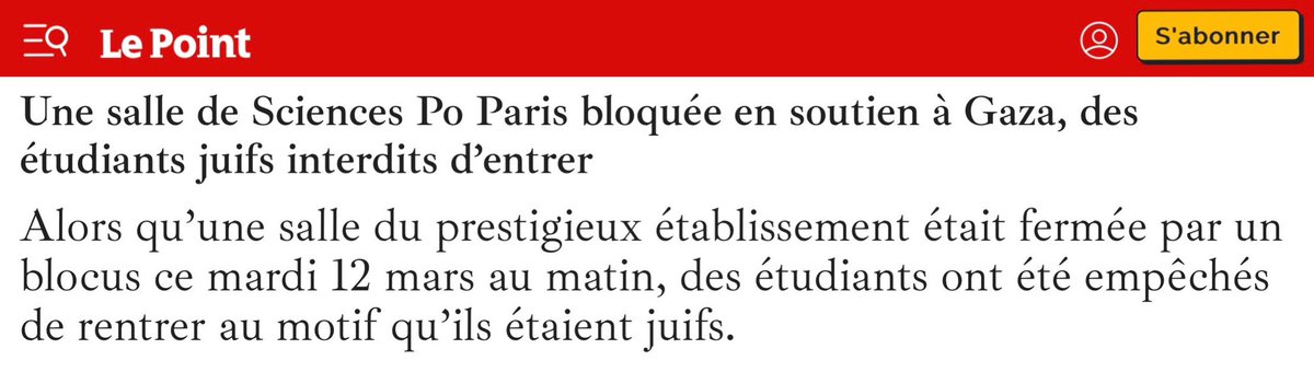 ZemmourEric's tweet photo. Voilà le résultat des années de discrimination positive à l'entrée : Sciences Po est devenue une ZAD islamo-gauchiste. https://t.co/tV9xy52w3O