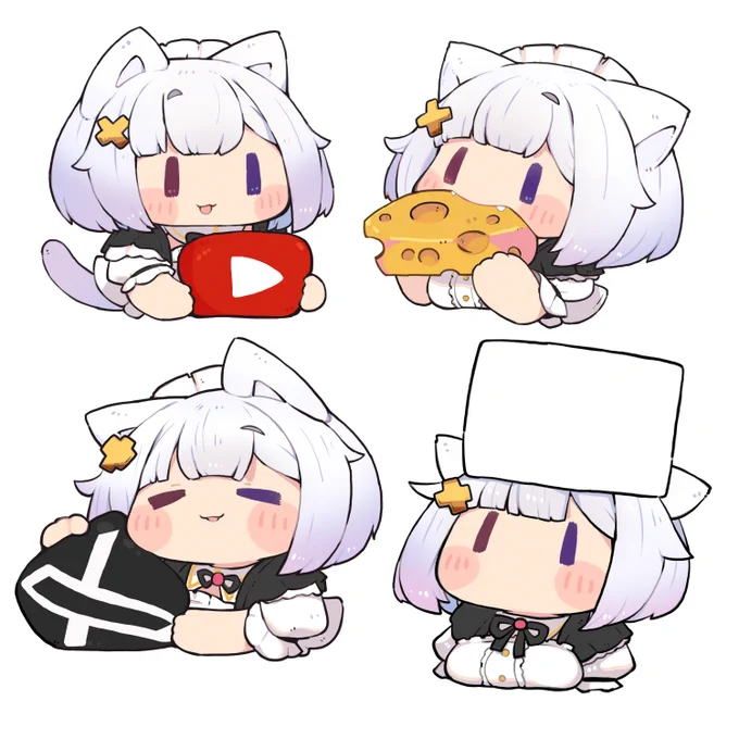 Skebで依頼してもらったVチューバーのuneさんねこみみめいどは健康によい 