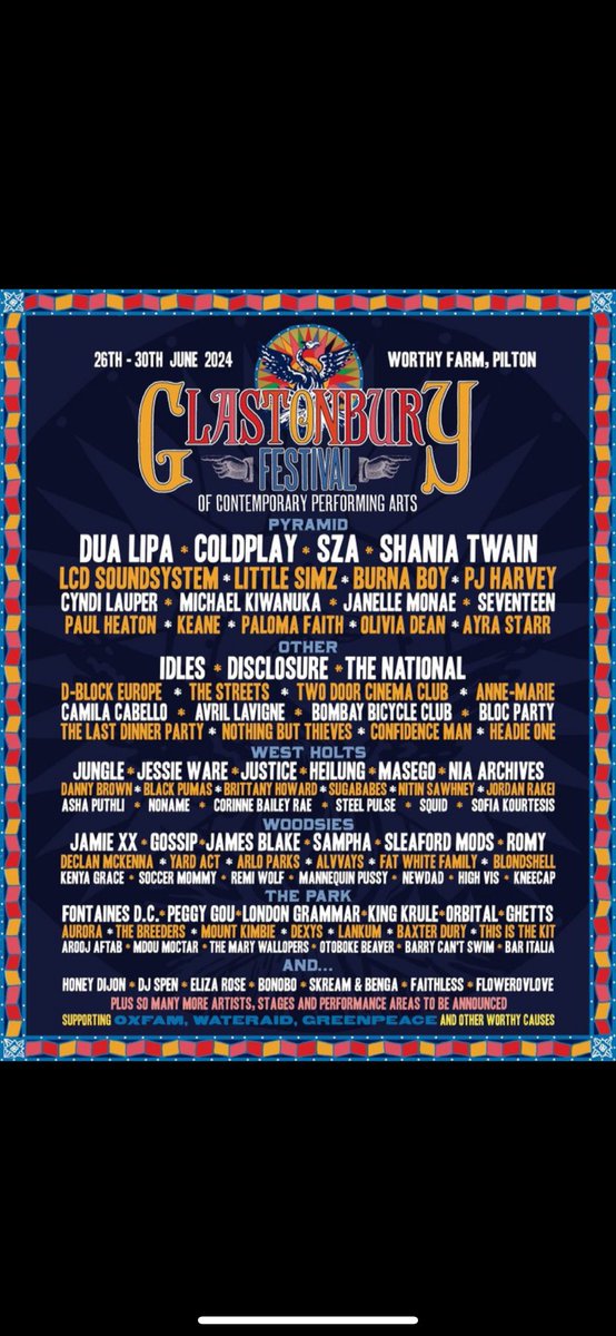 bulb16's tweet photo. @ShaniaTwain doing for Glastonbury what this comma is doing for this tweet #ThatDontImpressMeMuch https://t.co/gEcTvQBI69