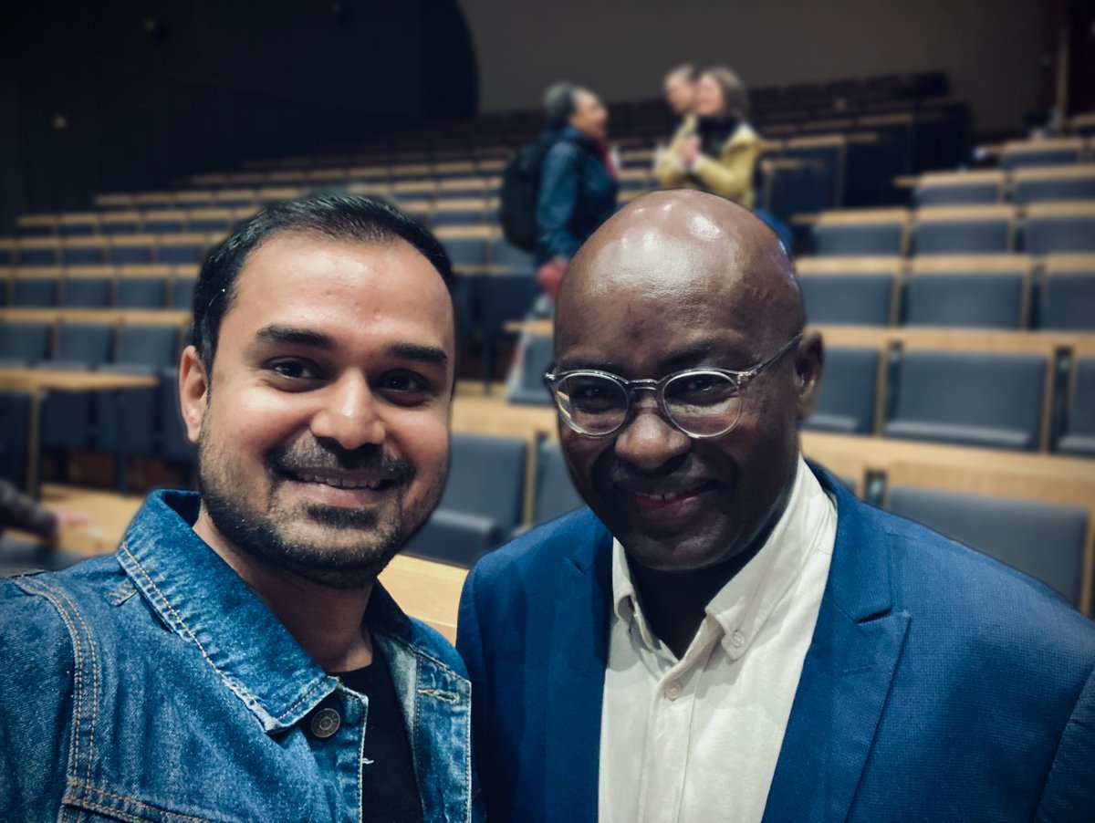 RishiJha_Posts's tweet photo. The 2024 Holberg Prize is awarded to Prof. Achille Mbembe!!

I hope his scholarship continues to inspire us, especially in the current times! 

Sharing a moment with Prof. Mbembe from 2022! https://t.co/hMcLvsXjLw