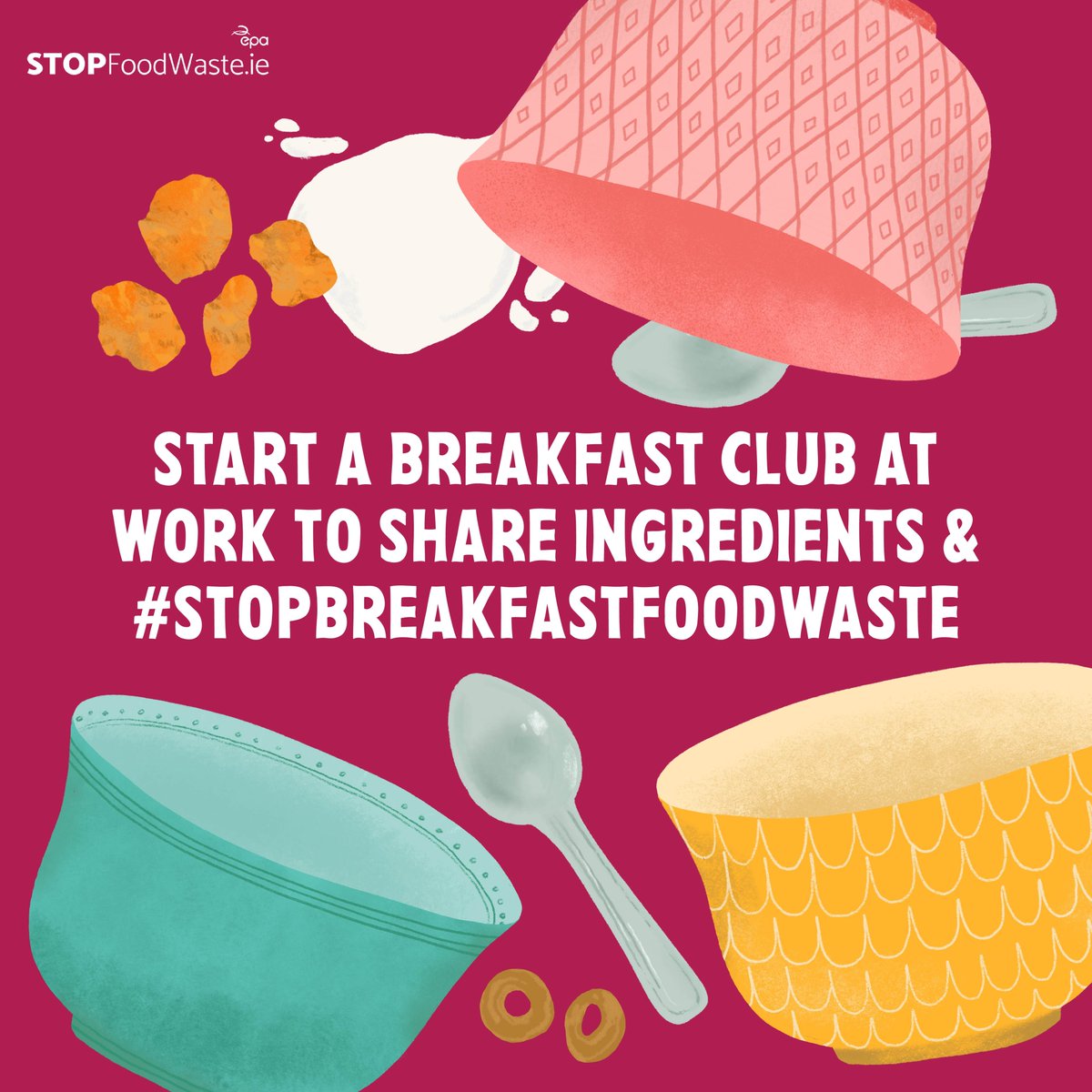 No time for breakfast at home? Make your own Breakfast Club! 📽️🥯🍳🥓 Save money by sharing ingredients, start the day with a proper breakfast AND catch up with colleagues in your workplace! Sounds like our kind of club!