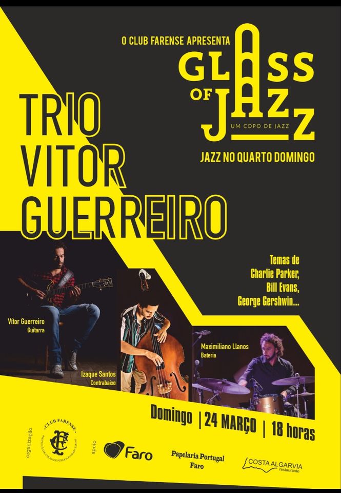Cultugarve's tweet photo. Glass of Jazz with Vitor Guerreiro Trio https://t.co/CjgsUiVxpt