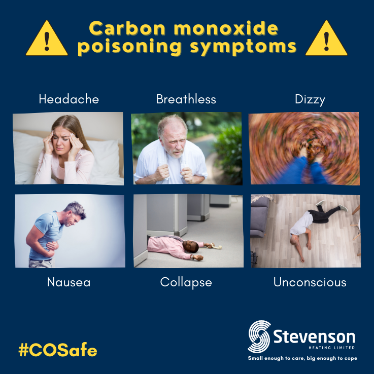 StevensonHtg's tweet photo. How to prevent #carbonmonoxidepoisoning?
β
Have your #boiler serviced annually
β
Gas fire serviced at the same time
β
Get your #logfires and #flues checked
β
Make sure #gashob flames aren't yellow
Contact us to book your #boilerservice!
#carbonmonoxideawarenessweek https://t.co/E8YQRcEyVW