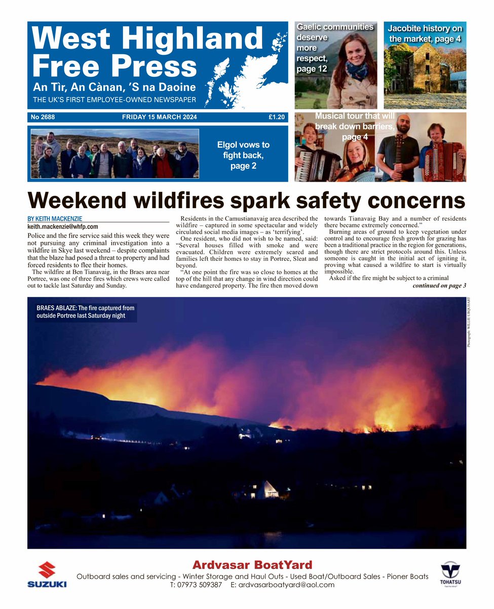🗞 The front page of this week's Free Press, available now in shops or via email subscription at whfp.com Our continued thanks to all who buy a paper to stay informed and support our work @WHFP1 👍