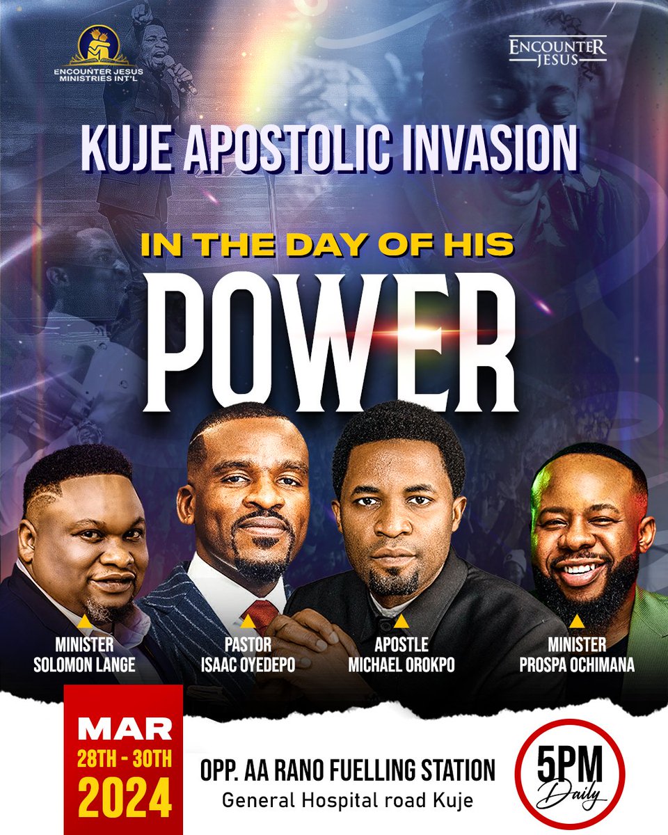 Kuje, we come in the name of the Lord.