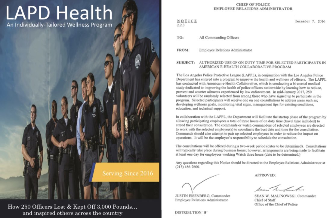 eHEALorg's tweet photo. An Individually-Tailored Wellness Program - National Law Enforcement ...
WEBDr. Frederick E. Munschauer Dr. Anthony R. Iorio Dr. Carole B. Stearns Dr. Alecsandro Neonakis
#health #healthcare #HealthyLife #la #Trending #LawEnforcement #wellness 
LAPD Health https://t.co/AO2GVudXYb