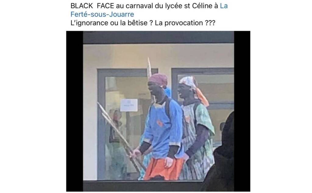 F_Desouche's tweet image. Blackface à la Ferté-sous-Jouarre (77) : les lycéens voulaient rendre hommage aux guerriers Massaïs. Le maire et le diocèse démentent les "cris de singe" et demandent à Libé d'apporter des preuves (MàJ)
fdesouche.com/2024/03/14/bla…
