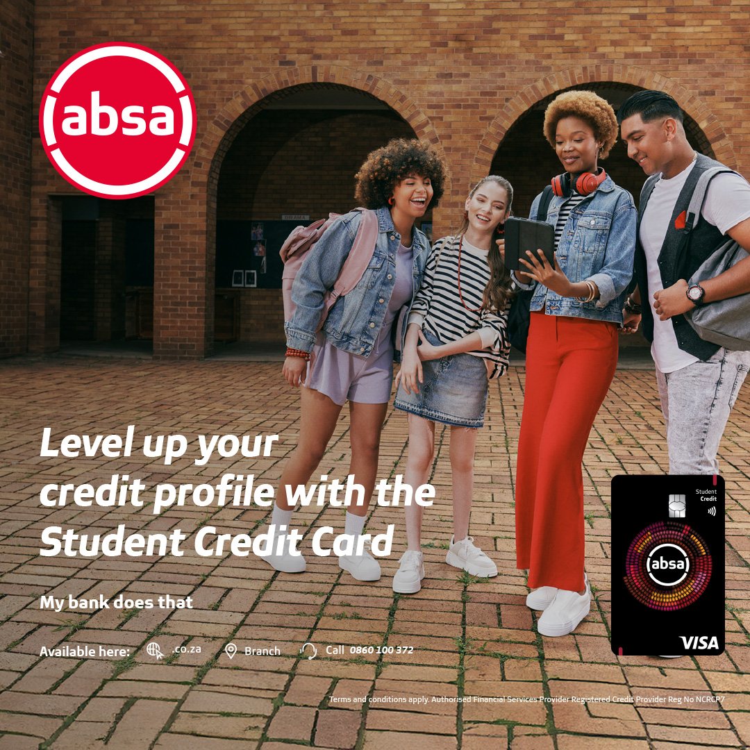 TshwaneFm936's tweet photo. Unlock student awesomeness with Absa’s Student Account. Enjoy zero monthly fees, free data, and more! Apply now! 

https://t.co/Qjuy2LHE1T https://t.co/dRUr7Wl9me