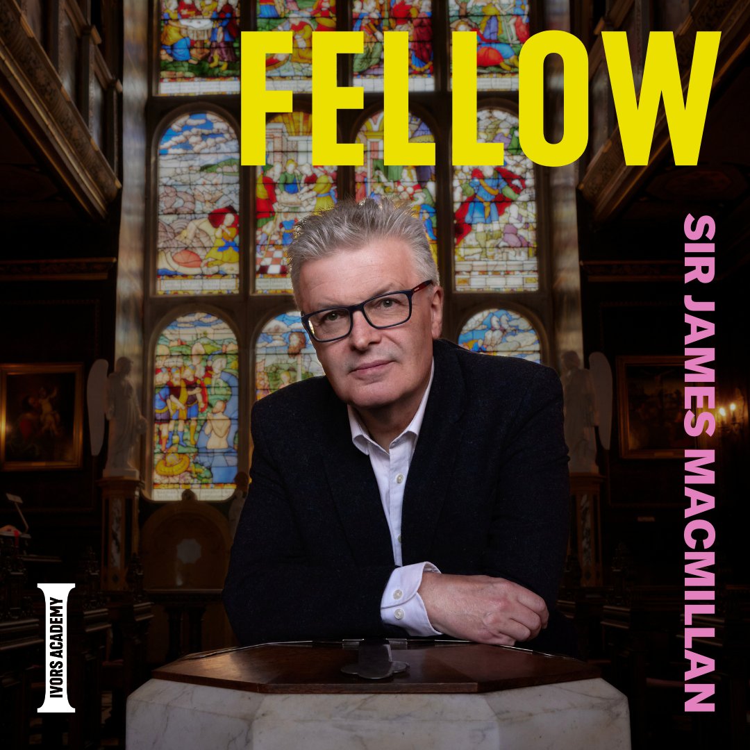 Sir James MacMillan becomes a Fellow of The @IvorsAcademy, recognising his legacy in contemporary composition🏆 The Fellowship will be awarded at the European premiere of his work Fiat Lux tomorrow night @BarbicanCentre with @BBCSO🎶 Read more: ivorsacademy.com/news/sir-james…