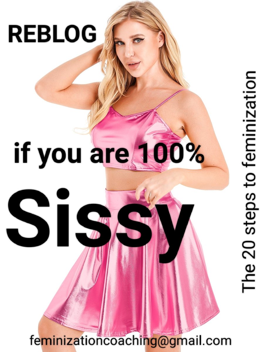 hormonesale's tweet photo. #sissy #crossdresser #femboy #sissyboy #sissyhypnosis #crossdressing #sissygirl #trans #sissycaptions #feminization #crossdresser #trans #sissification #feminizationcoaching #sissyhumiliation
Discover the 20 steps to feminization
Check the bio for details https://t.co/ItO2ARLYMu