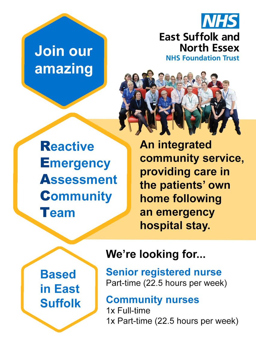 #TeamESNEFT are on the lookout for committed registered nurses to join our rewarding community team in East Suffolk! 👇 💻 Senior registered nurse: buff.ly/3TpEsyT 💻 Community nurses: buff.ly/48CRM7r #NHS #Community #Ipswich #Suffolk #NHS #Nurses @nmcnews