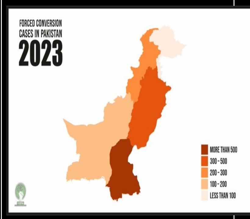 '#ForcedConversions cases in Pakistan in the year 2023. Sindh is the worst-hit area because the region's Hindu population is the highest. 
#SavePakistaniMinorities  #ForcedConversion          #PersecutedChristian                  #HumanRights             #EndBlasphemyLaw