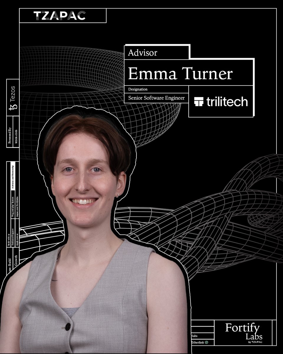 TzApac's tweet photo. The next advisor we’re welcoming is @memforget, who some of you may recall unveiled the 1M+ TPS Demonstration at #TezDev2023.
Startups will have a strong ally in Emma, who is also a senior software engineer at @trilitech as they continue building their projects. https://t.co/eCbVHp9FBw