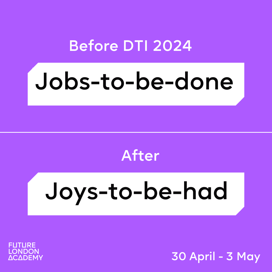 FLondonAcademy's tweet photo. We are incredibly proud to have @ustwo Studios as part of our incredible lineup of innovation experts for DTI 2024. 👏
Join us this May to learn how the studio uses Play Thinking to generate emotional product concepts and more. 👀
👉Register here: https://t.co/NSyMspGLFA
1/6 https://t.co/g554S5ODC6
