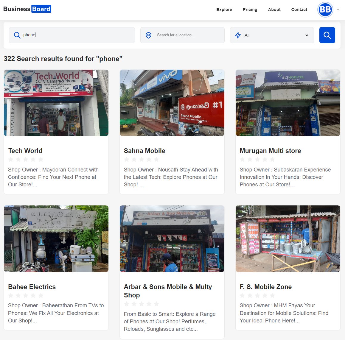 BusinessboardLk's tweet photo. உங்கள் அருகில் இருக்கும் Hotels, Restaurants, Grocery Shops,   Pharmacy, Palours, Dressing Shops, Studios போன்ற அனைத்து விதமான வணிக இடங்களையும் நீங்கள் இலகுவாக இனங்காண நாம் உங்களுக்கு உதவுகிறோம்.

எமது  இணையத்தள முகவரி:  https://t.co/5pSK3uuTrj https://t.co/m2biS6uSNb