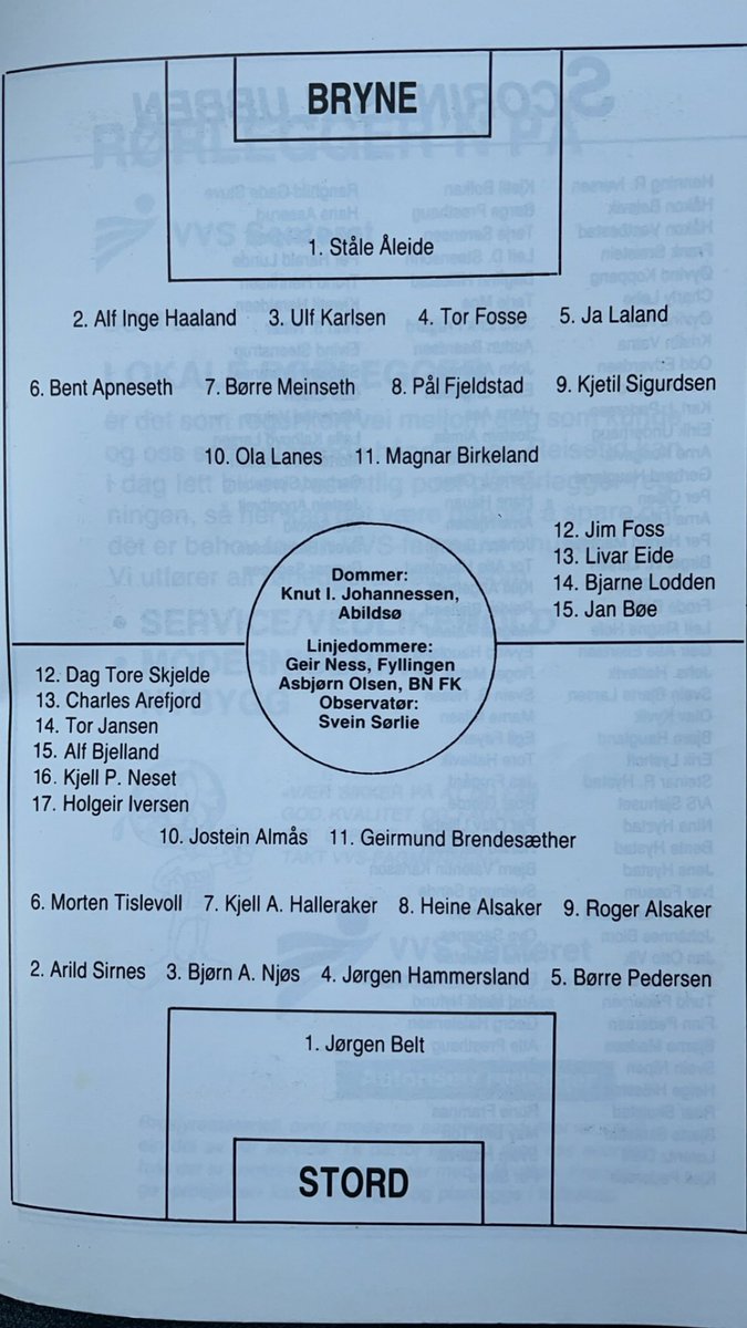 HKvarme's tweet photo. Snart seriestart for @StordFotball 
Vil Alfie skapa trøbbel for heimelaget, eller scorer spissen Brendesæther? Får Njøs det raude og vert det tunnel frå Roger A som har vendt tilbake etter sitt Bryne-opphald?
Spennades! @RetroSportNorge https://t.co/6iI4pH2XkH