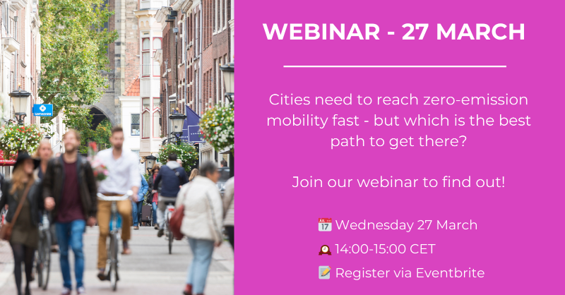 cities_clean's tweet photo. 📢 Sign up to our webinar!
Next week we'll be sharing insights from our latest research into the policies cities can implement to reach zero-emission mobility.
📅 27 March
🕑 14:00 - 15:00 CET
#EMissionZero