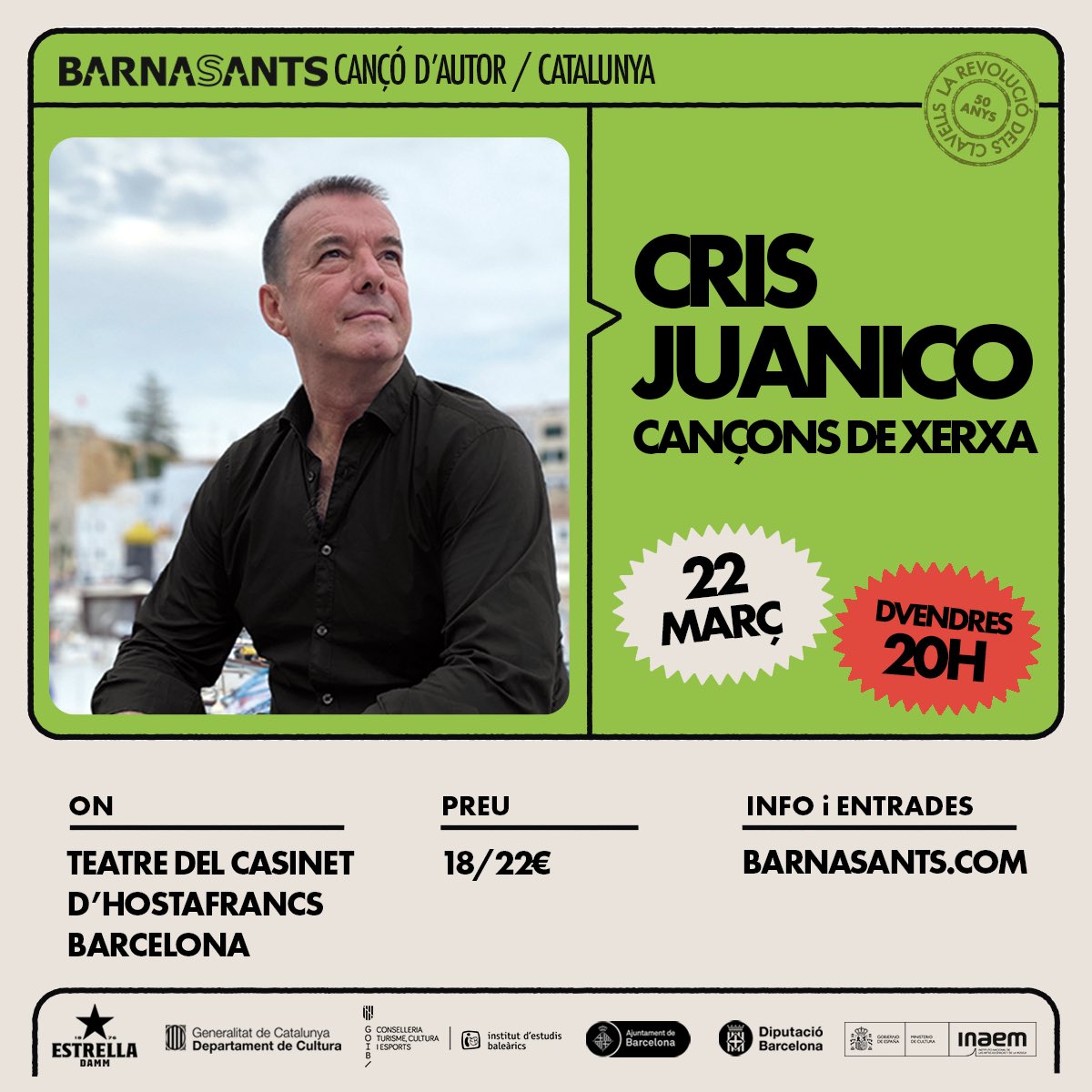 Aquesta setmana estic fent PROPAGANDA de #CançonsdeXerxa a Barcelona, perquè la setmana que ve serem al Casinet d’Hostafrancs dins del <a href="/barnasants/">BARNASANTS!</a>, i també a Palma (<a href="/teatreprincipal/">Teatre Principal de Palma</a> - 19/03).