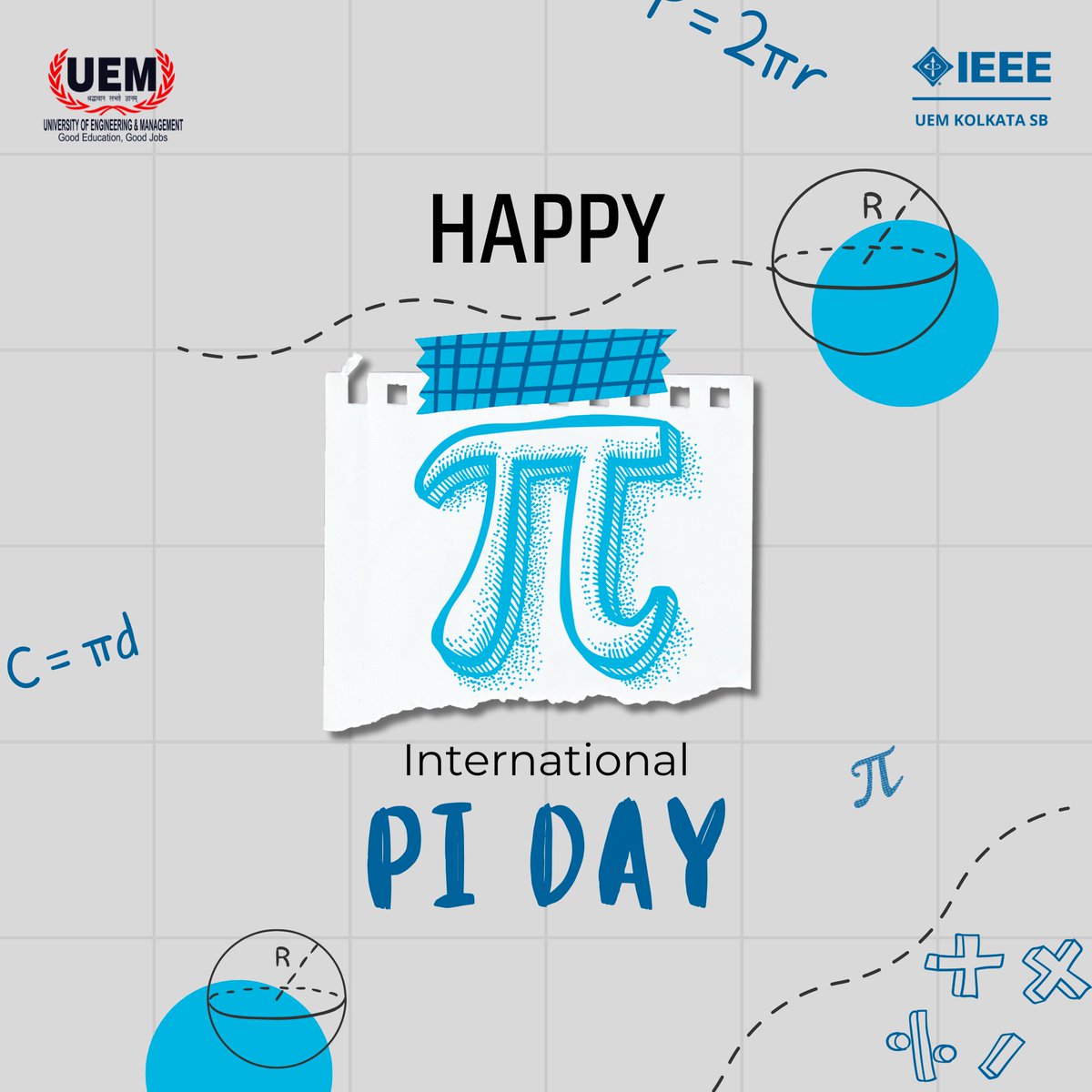 ieeesb_uemk's tweet image. Pi Day is an annual celebration of the mathematical constant π (pi).It was first celebrated in the United StatesIt was founded in 1988 by Larry Shaw, an employee of the San Francisco science museum, the ExploratoriumIt .