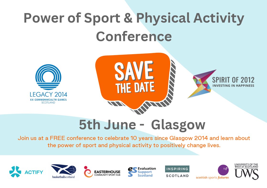 Save the date! 📣 Join us in celebrating 10 years since the XX Commonwealth Games & learn about the power of sport and physical activity to positively change lives! 🌟 Furter information will be shared at the end of this month... watch this space!