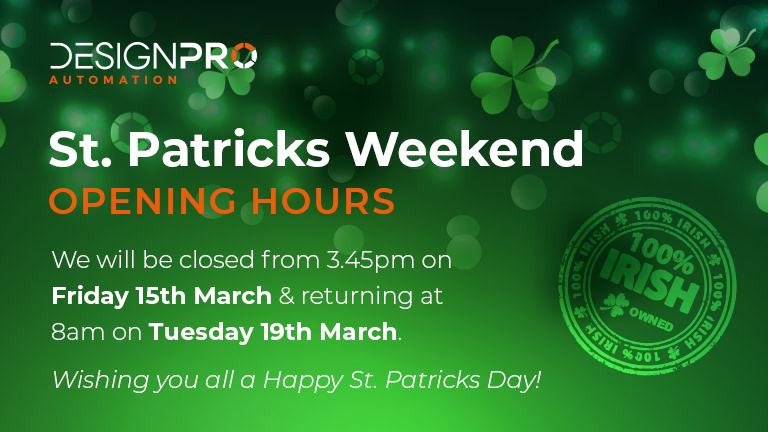 DesignProLtd's tweet image. Wishing our clients, colleagues and friends at home and abroad a very ☘️ Happy St. Patrick&apos;s Day ☘️ from the team at DesignPro Automation

#StPatricksDay #irishandproud #DesignProAutomation