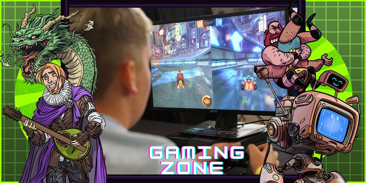 🎮 Dive into the ultimate gaming experience! From classic favourites to the latest releases, our gaming zone has something for everyone! Immerse yourself in thrilling adventures, compete against friends, and explore new worlds like never before. #MGF24