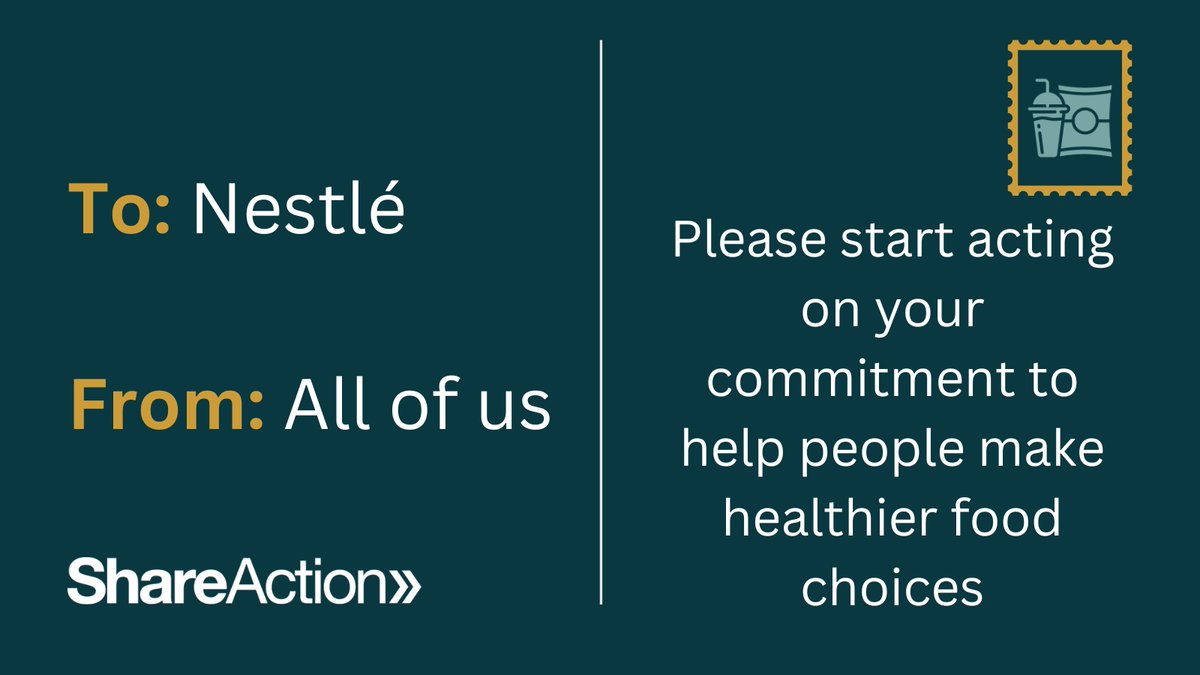 @Nestle says it wants to improve global health, yet the majority of its global food & drink sales are unhealthy products Poor diets are cutting lives short by contributing to diabetes, heart disease and some cancers We're challenging Nestlé to help people make healthier choices