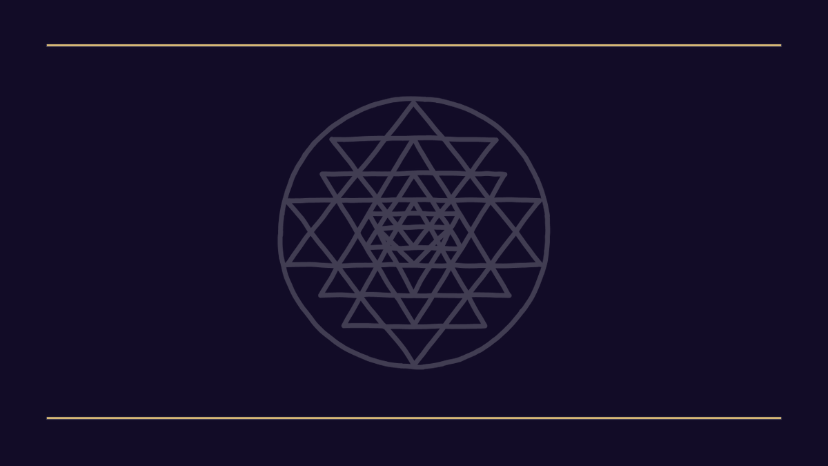 🟣 10. Sri Yantra

In Indian Alchemy, the hexagram is known as the Sri Yantra.

Sri Yantra represents the complete mutual interpenetration of:
 
1. Shiva | The creator active, destructive, transforming and masculine energy

2. Shakti | The creative, passive, divine feminine…