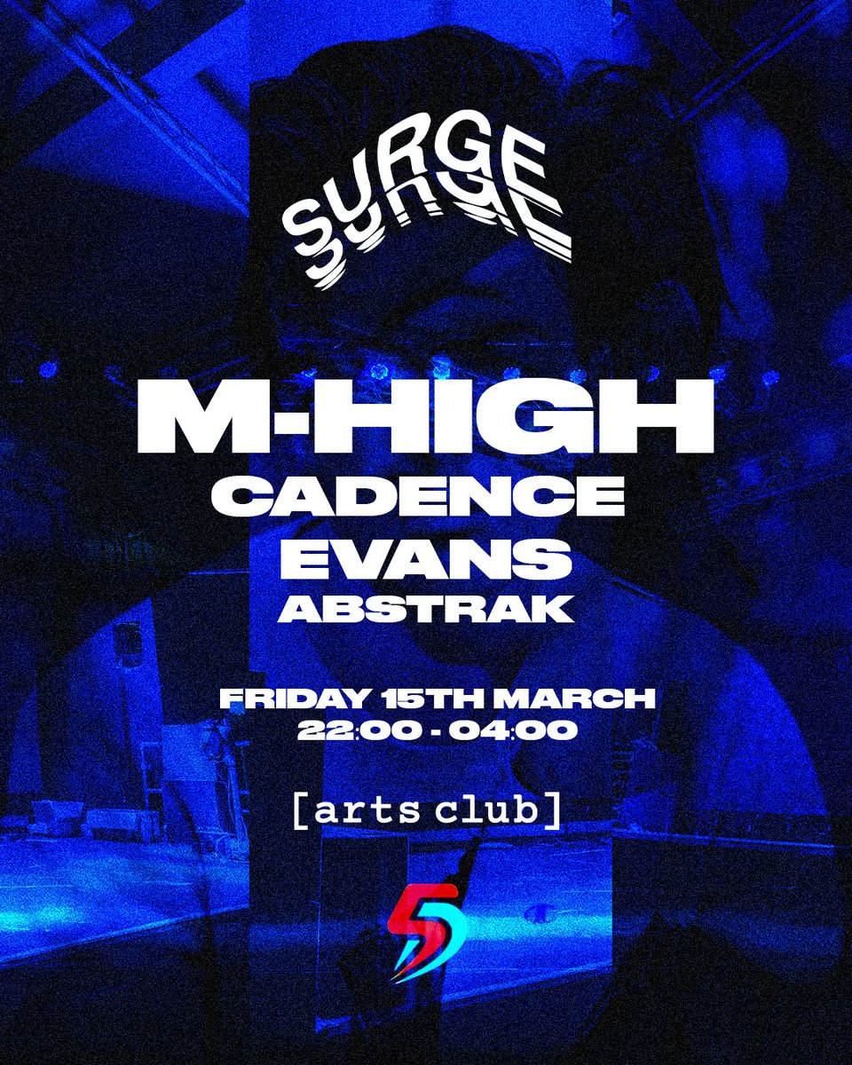 SurgeRecordings's tweet photo. TOMORROW WE'RE BACK!
Come down to the Arts Club in Liverpool tomorrow to see M-High!
Student tickets £10
Tickets at the link below.
https://t.co/9rJCTfbYQ1
#liverpool #tech #house #MHigh #music https://t.co/XnmNbphT7g