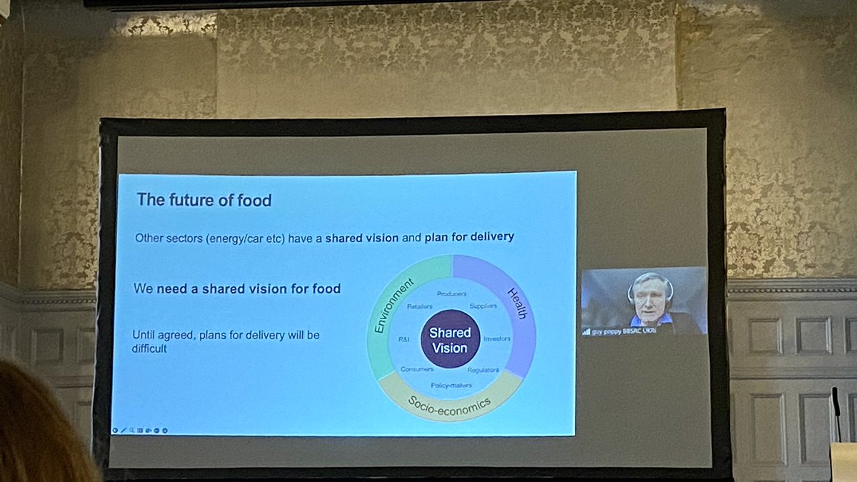 #Day2 of #AFNBigTent agri-food network where @GuyPoppy1 rightly said that ‘we need a shared vision for food’ to achieve #netzero through #agrifood #UKRI #funding @foodsequal
